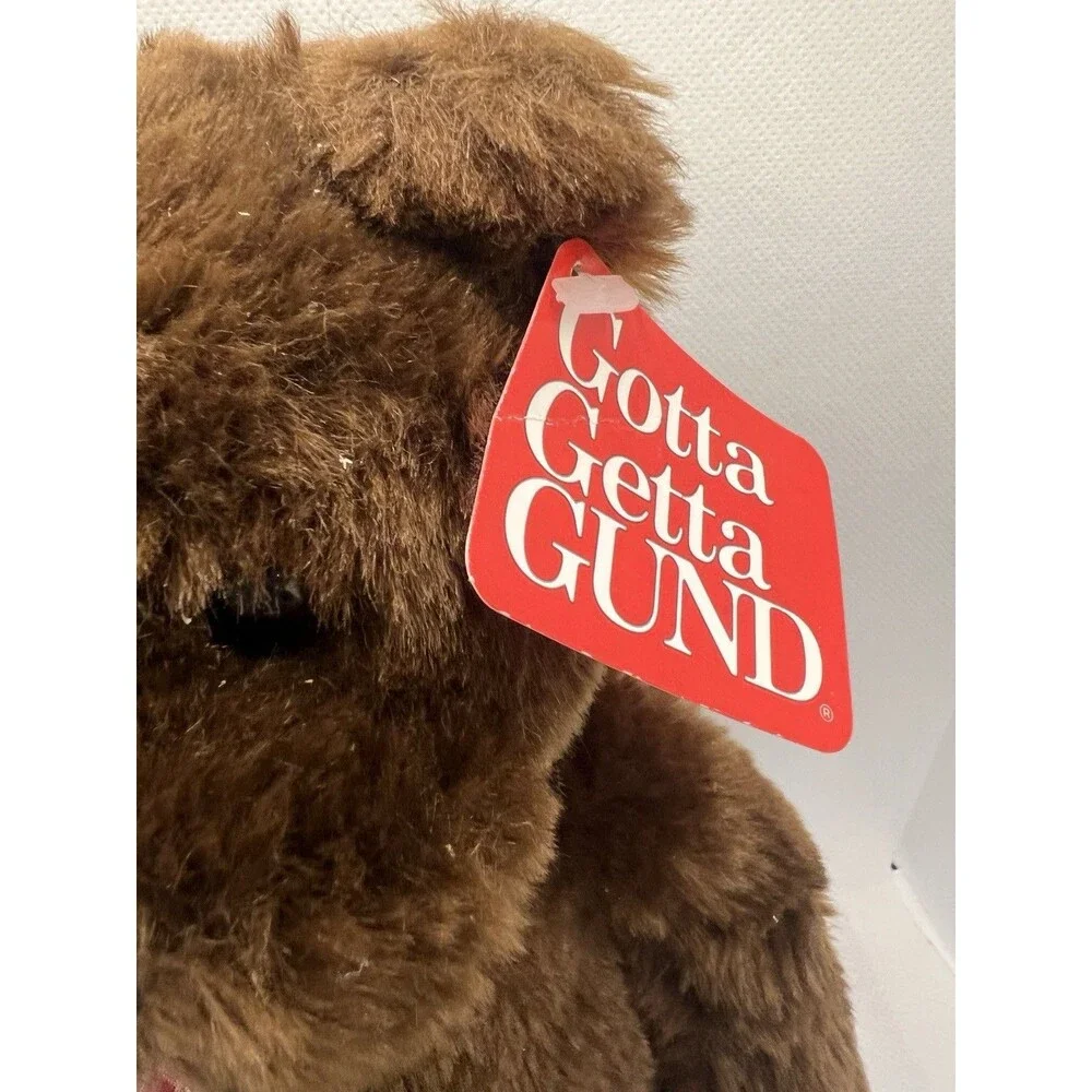 Gund vintage Brown Teddy Bear, Plush Medium 14
